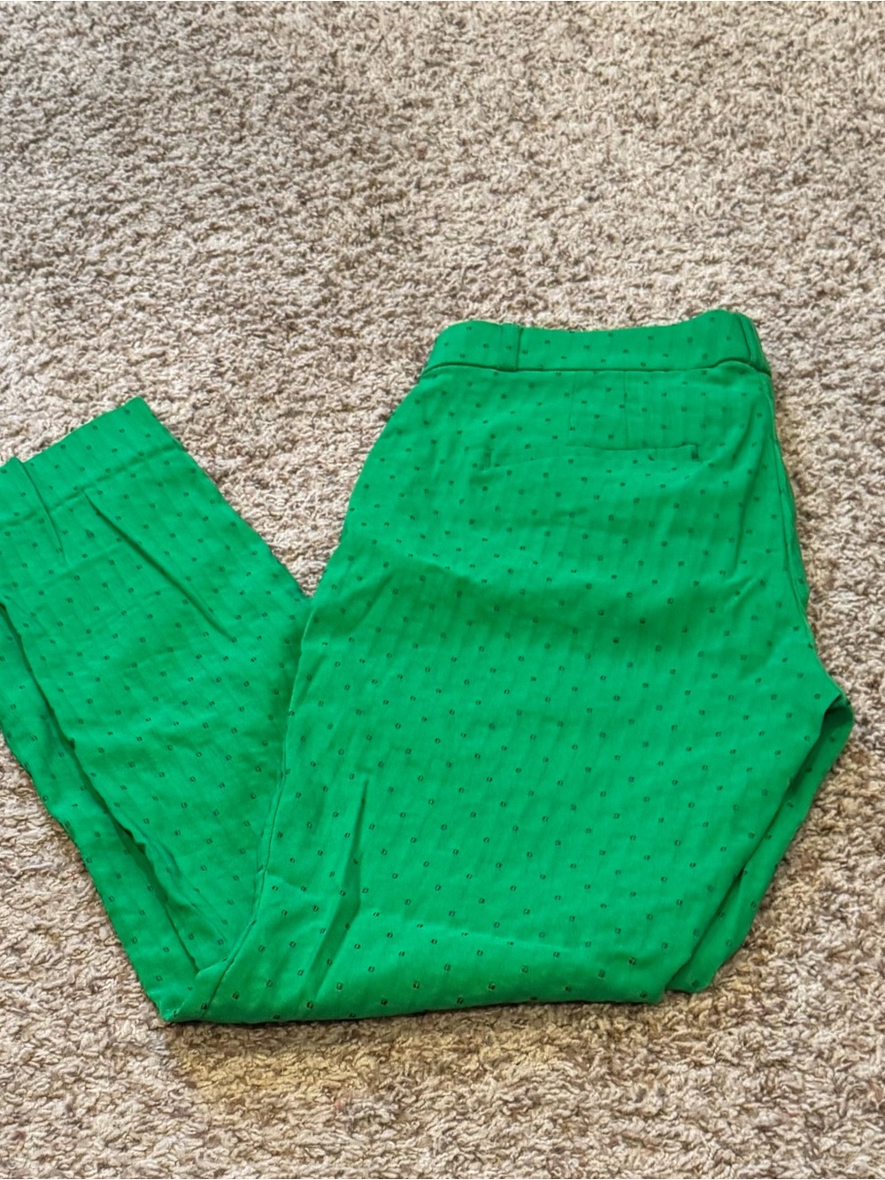 Banana Republic  Green Dot-Print Sloan Pant
